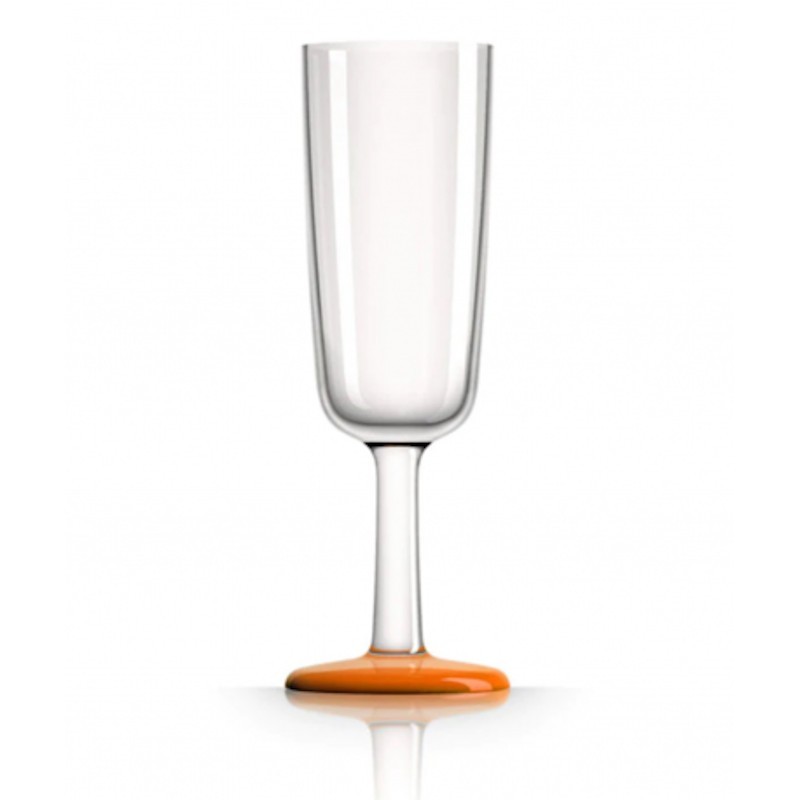 Bicchiere CHAMPAGNE Arancione PLASTIMO 01