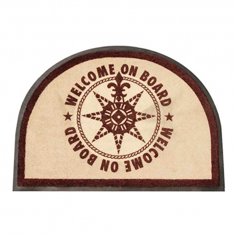 Welcome brown mat Marine Business