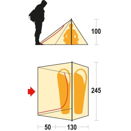 Tenda SINTESI 2 Misure - FERRINO