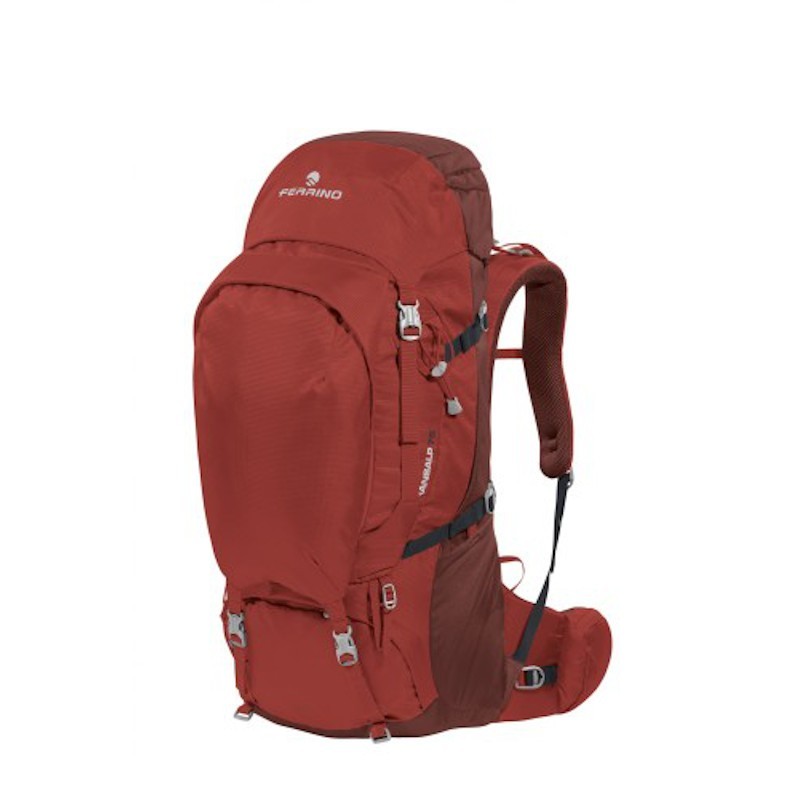 Backpack TRANSALP 75 Red FERRINO 01;Backpack TRANSALP 75 Red FERRINO 02;Backpack TRANSALP 75 Red FERRINO 03;Backpack TRANSALP 75