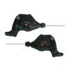 Comando Cambio MTB 3x9V Indicizzato in Alluminio Nero (Coppia)