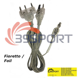 Passante per fioretto AlfaFencing certificato CE – Cavo schermistico per impianto elettrico conforme alle normative UE 39SPORT - Passante per fioretto AlfaFencing certificato CE – Cavo schermistico per impianto elettrico conforme alle normative UE 39SPORT -