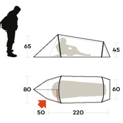 Tent SLING 1 sand FERRINO 03