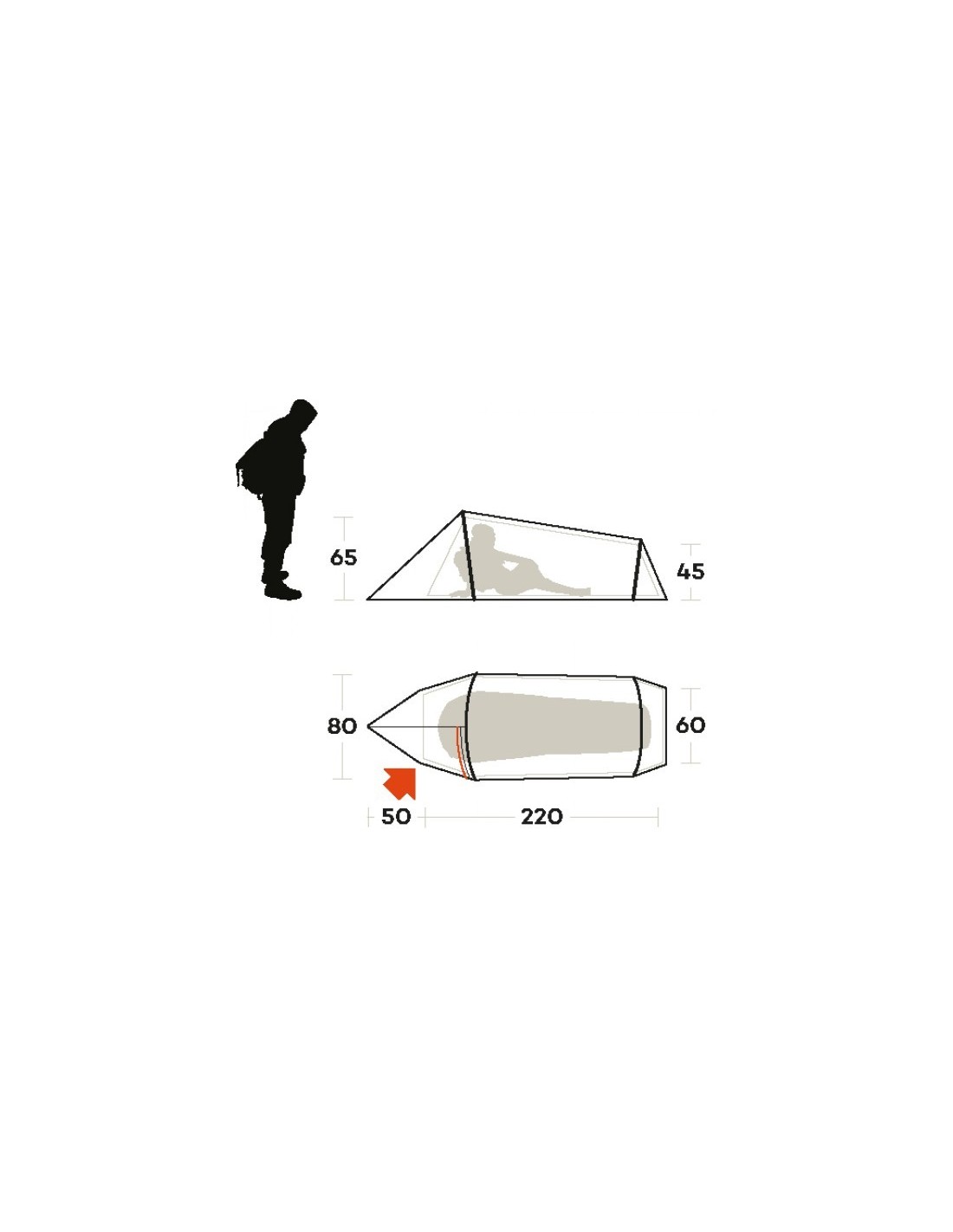 Tent SLING 1 Blue FERRINO 03