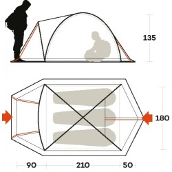 Tent FERRINO SKYLINE 3 FIBERGLASS 03