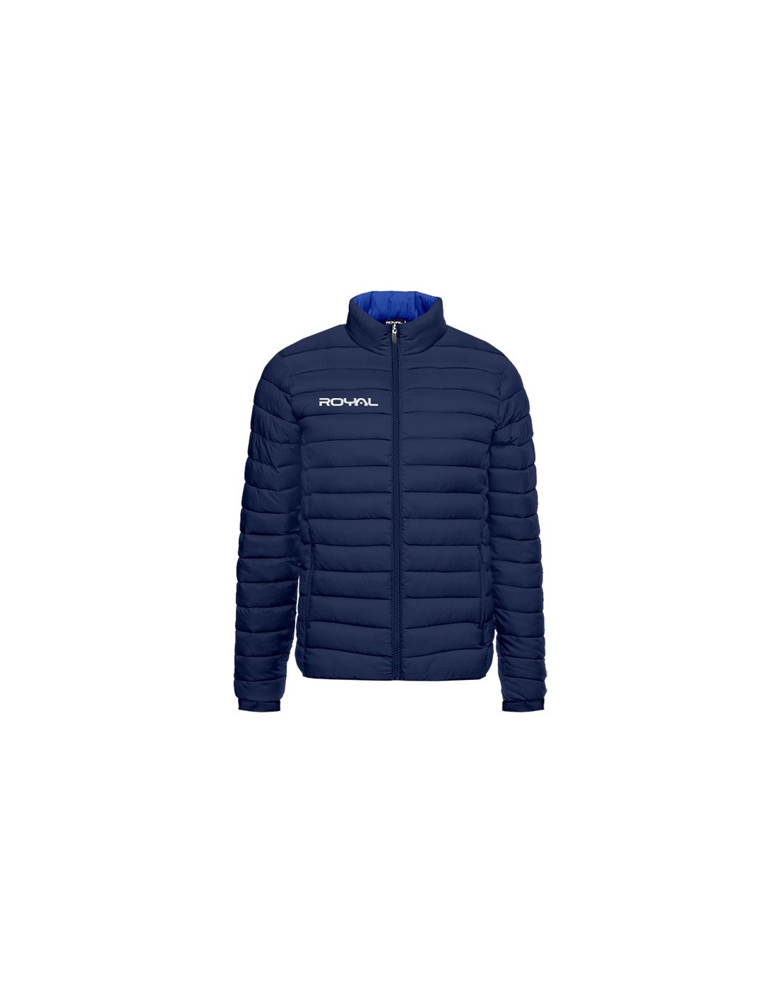 Giaccone calcio ROYAL RTJ-001 Blu – Imbottito, antivento, cappuccio e tasche ROYAL - 1