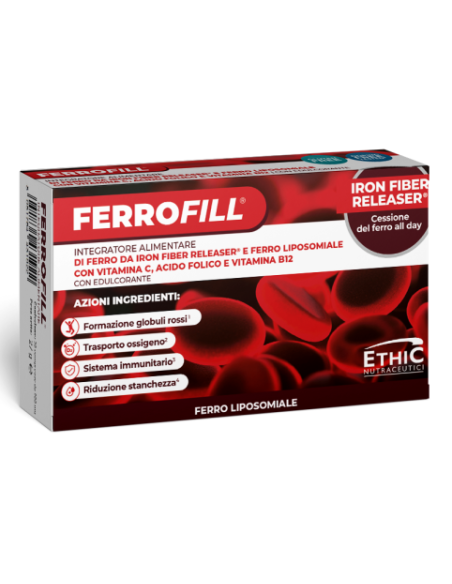 EthicSport Ferrofill – Integrazione di ferro ad alta biodisponibilità con vitamine e acido folico ETHICSPORT - 1