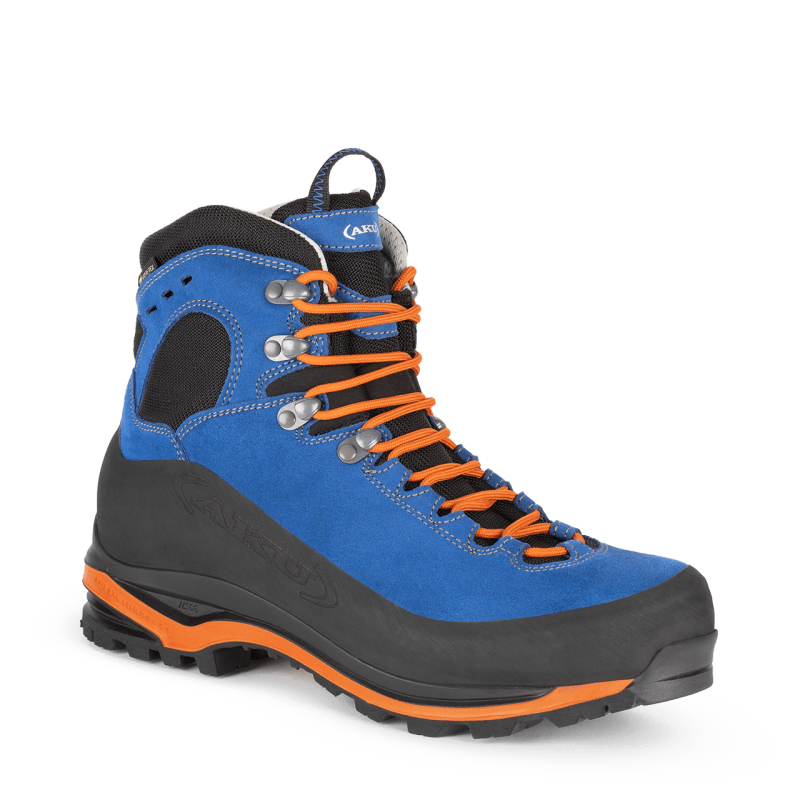 Shoe SUPERALP V-LIGHT GTX Blue-Orange AKU 01;Shoe SUPERALP V-LIGHT GTX Blue-Orange AKU 02;Shoe SUPERALP V-LIGHT GTX Blue-Orange