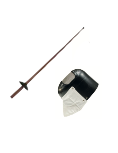 KIT Fencing Plastic Mask + Foil without sound