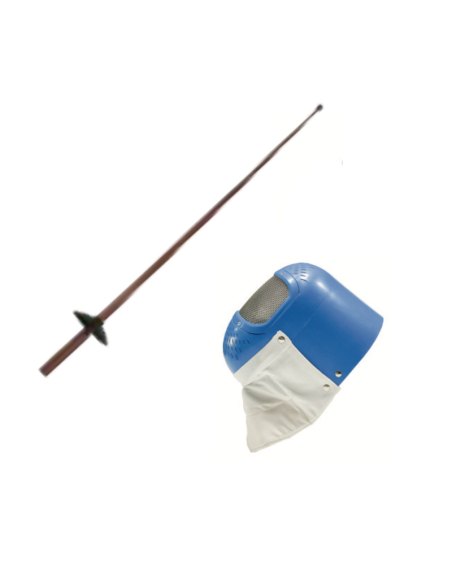 KIT Fencing Plastic Mask + Foil without sound