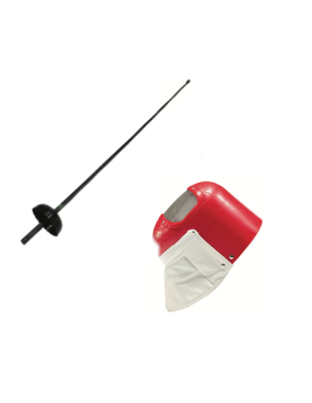 KIT Maschera Scherma Plastica + Spada non sonoro JUNIOR FENCING
