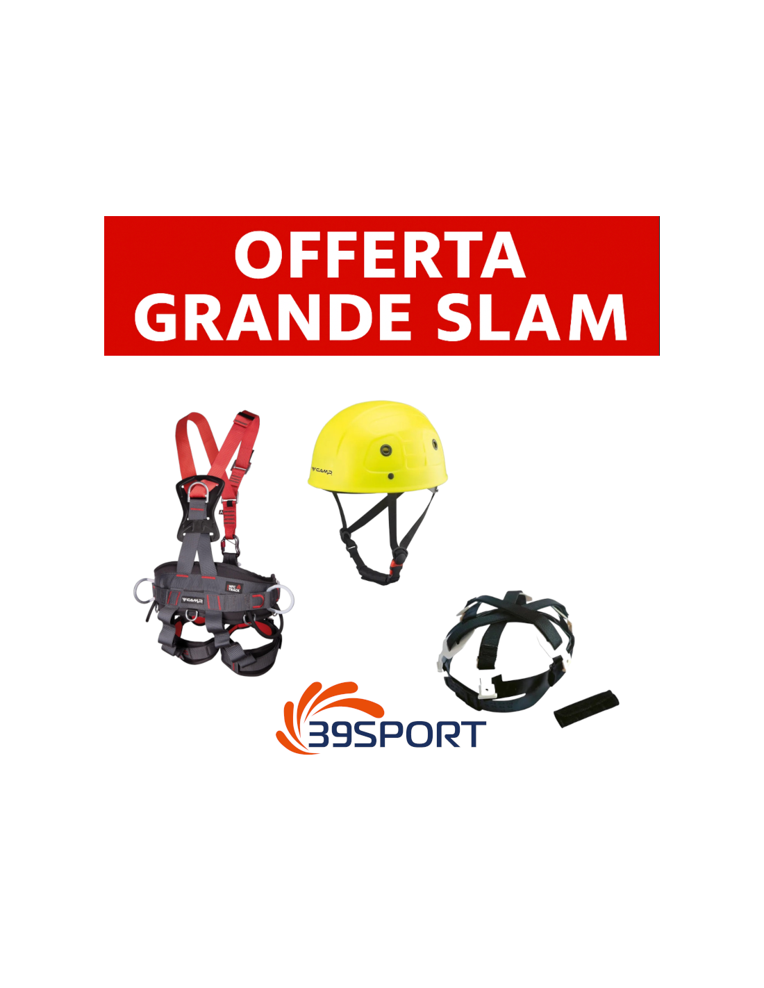 C.A.M.P. PROFESSIONAL KIT – Golden Top Harness, Star Fluo Helmet, Spare Inner Shell included CAMP SAFETY - 1