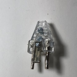Two pin plug transparent FWF