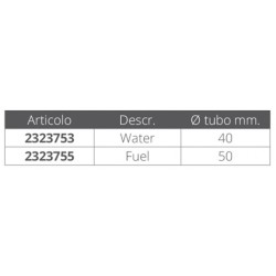 Tappo ottone water mm.40 Foresti Suardi 02