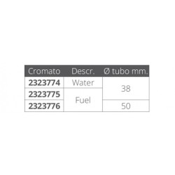 Tappo nylon bianco fuel mm.50 SB Marine 02