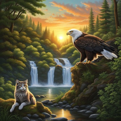 The Eagle and the cat